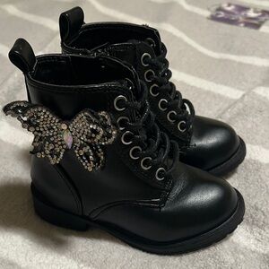 MIA Black Sole with Textured Design